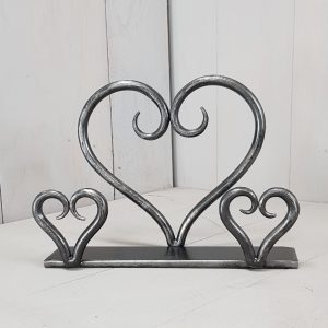 Heart Letter Rack - Blacksmith made  - Mother's day - Valentine's Day - Birthday's - Anniversary - Christmas