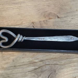 Mum Heart Letter Opener  - Birthday - Mother's Day - Blacksmith Hand Forged