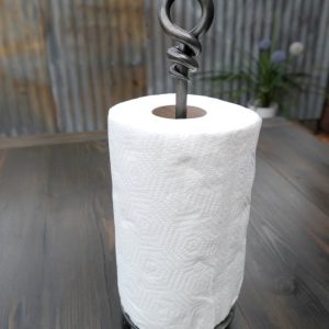 Mouse Tail Kitchen Towel Holder - Paper Towel Holder - Blacksmith Hand Forged