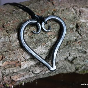 Heart Necklace - Blacksmith Hand Forged - Valentine's Day