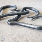 Personalised Entwined Hearts for 6th wedding Anniversary, iron wedding anniversary or Wedding Day gift