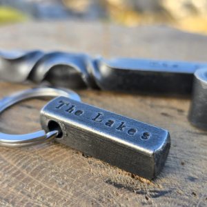 Hand-forged the lakes keyring